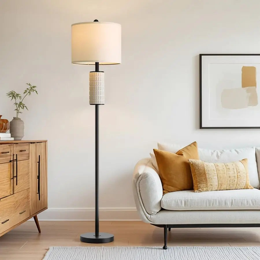 Standing Floor Lamp For Living Room And Bedroom Farmhouse Style