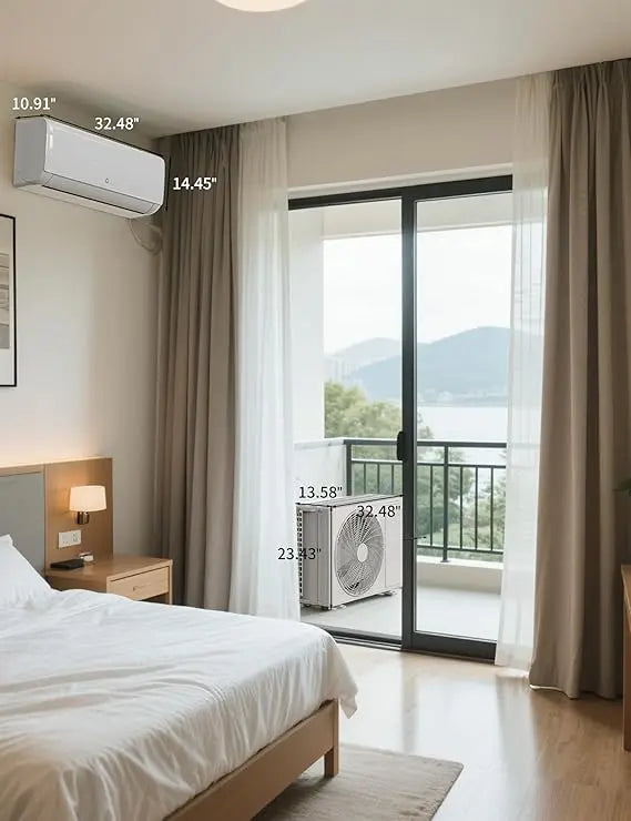 Acekool Mini Split Air Conditioner With Heat Pump And 18.5 SEER