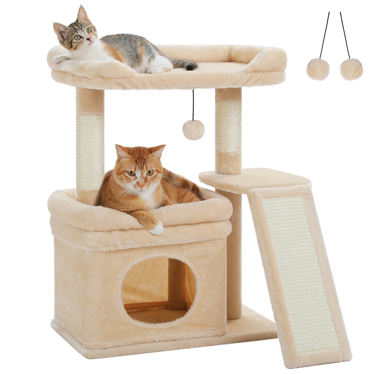 PAWZ Road Cat Tree Tower With Sisal Scratching Post