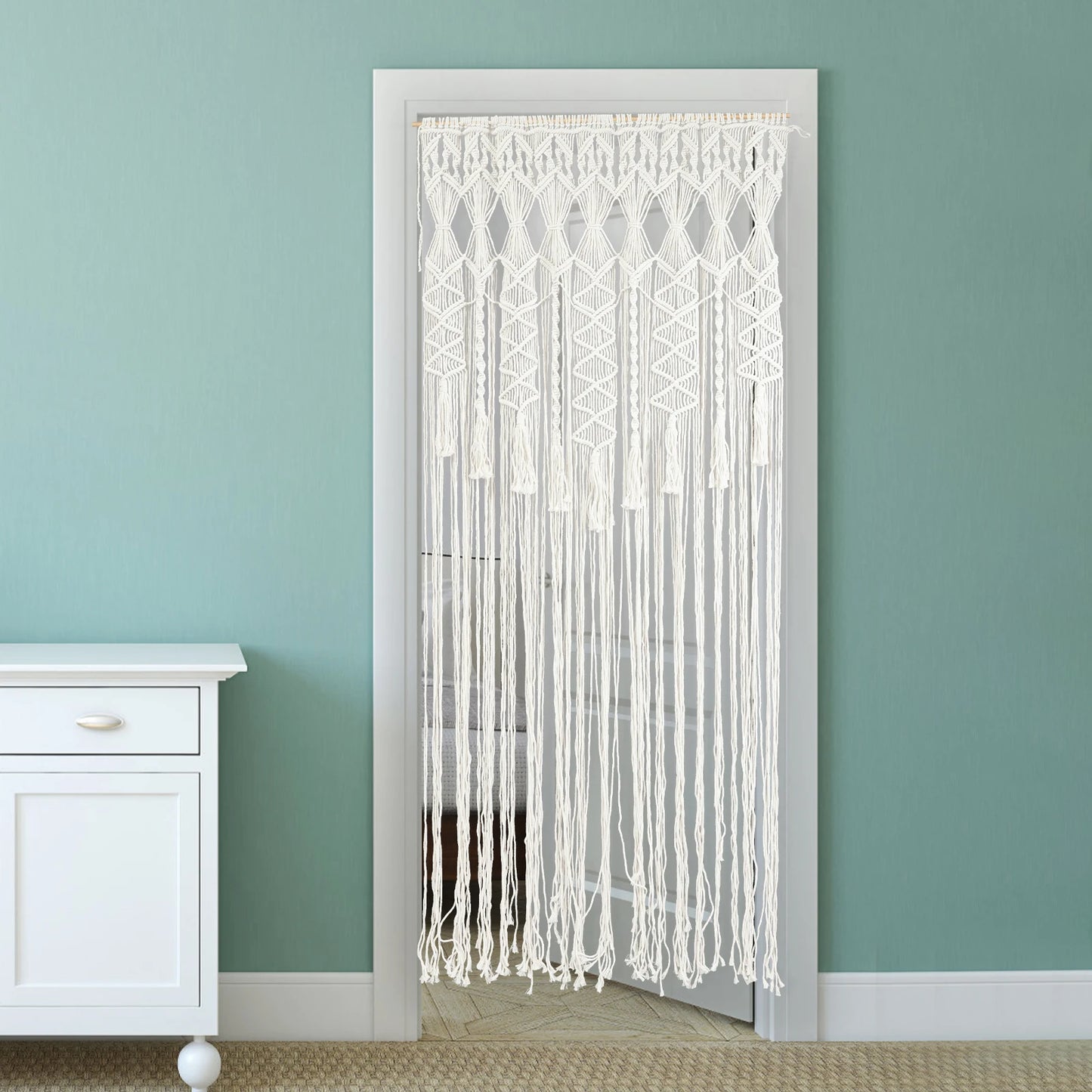 Macrame Wall Hanging Tapestry Boho Chic Handwoven Decor