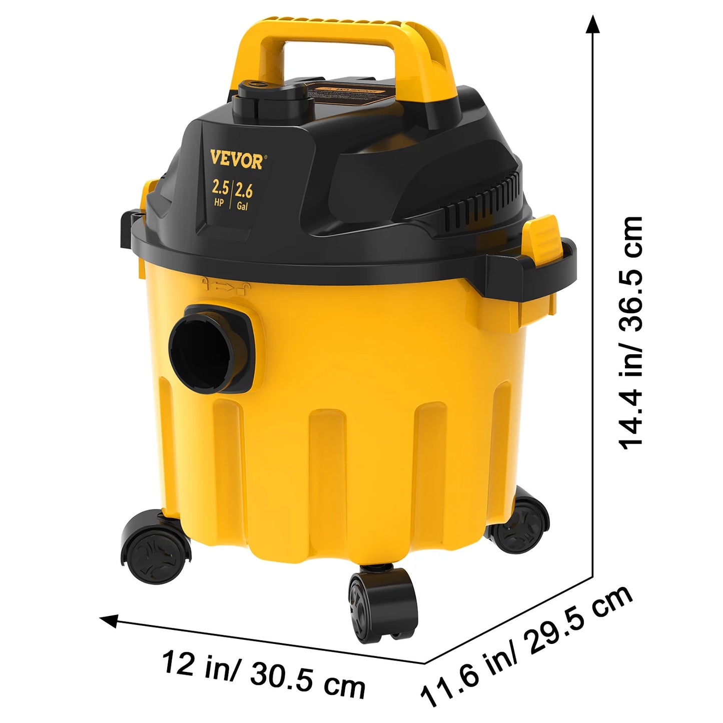 SucceBuy Wet Dry Vac 2.5 Peak HP 3-in-1 Shop Vacuum