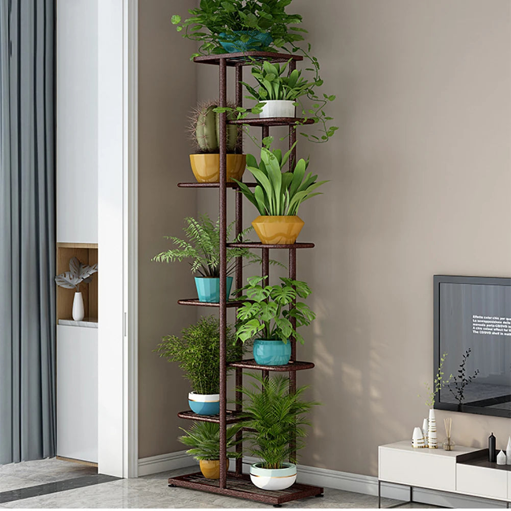 TWISTER.CK Garden Plant Stand Metal Tiered Display Rack Outdoor