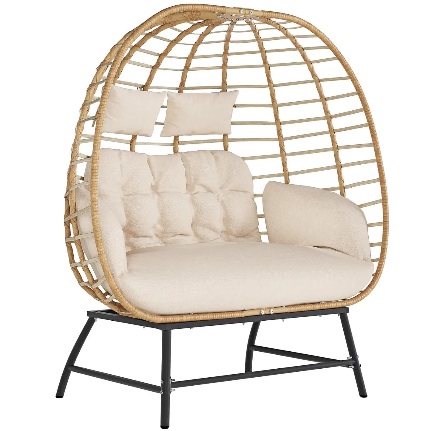 Oversized Wicker Egg Chair For Outdoor Lounge Patio