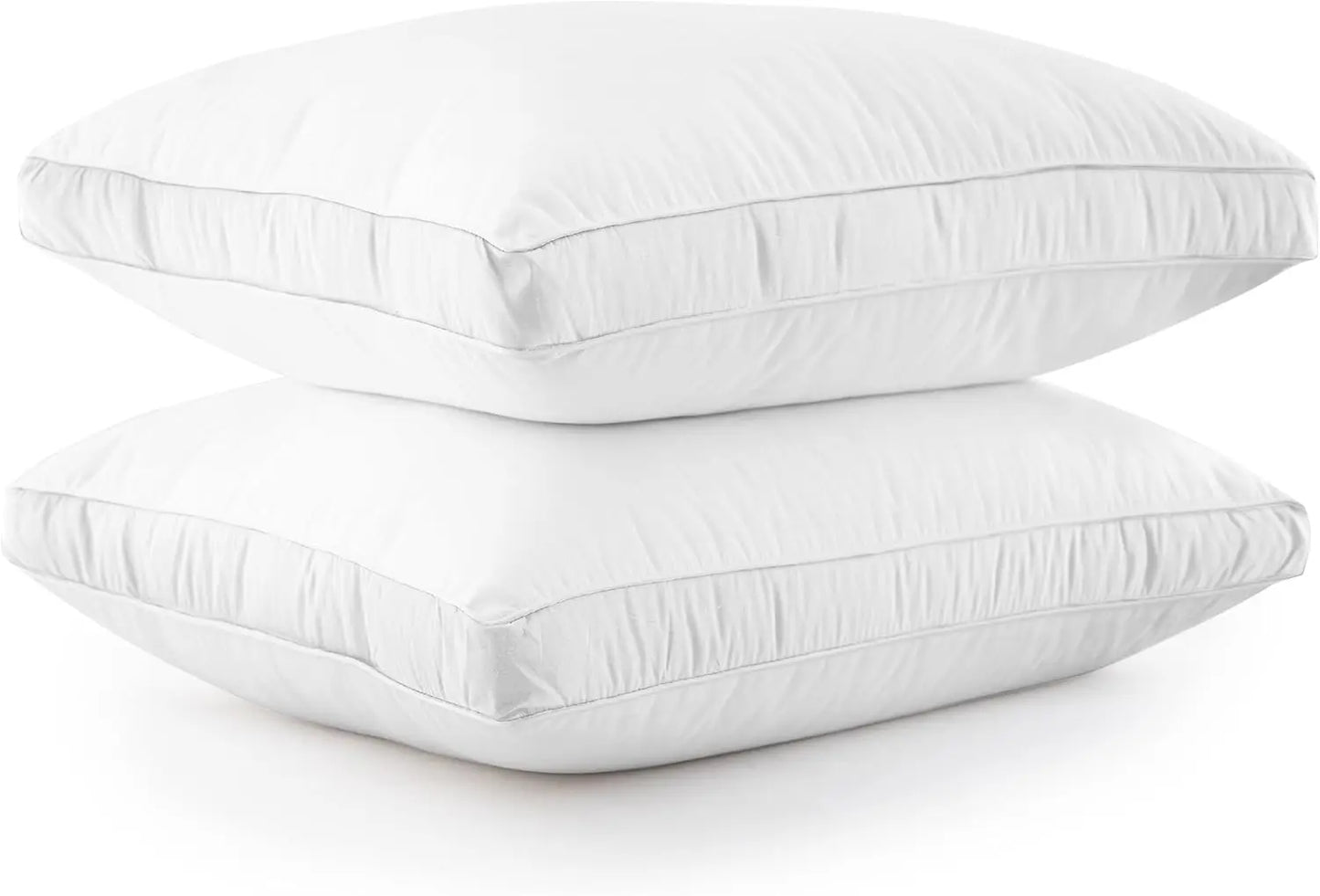 Bed Pillows Set Of 2 Gusseted Down Alternative For Sleepers