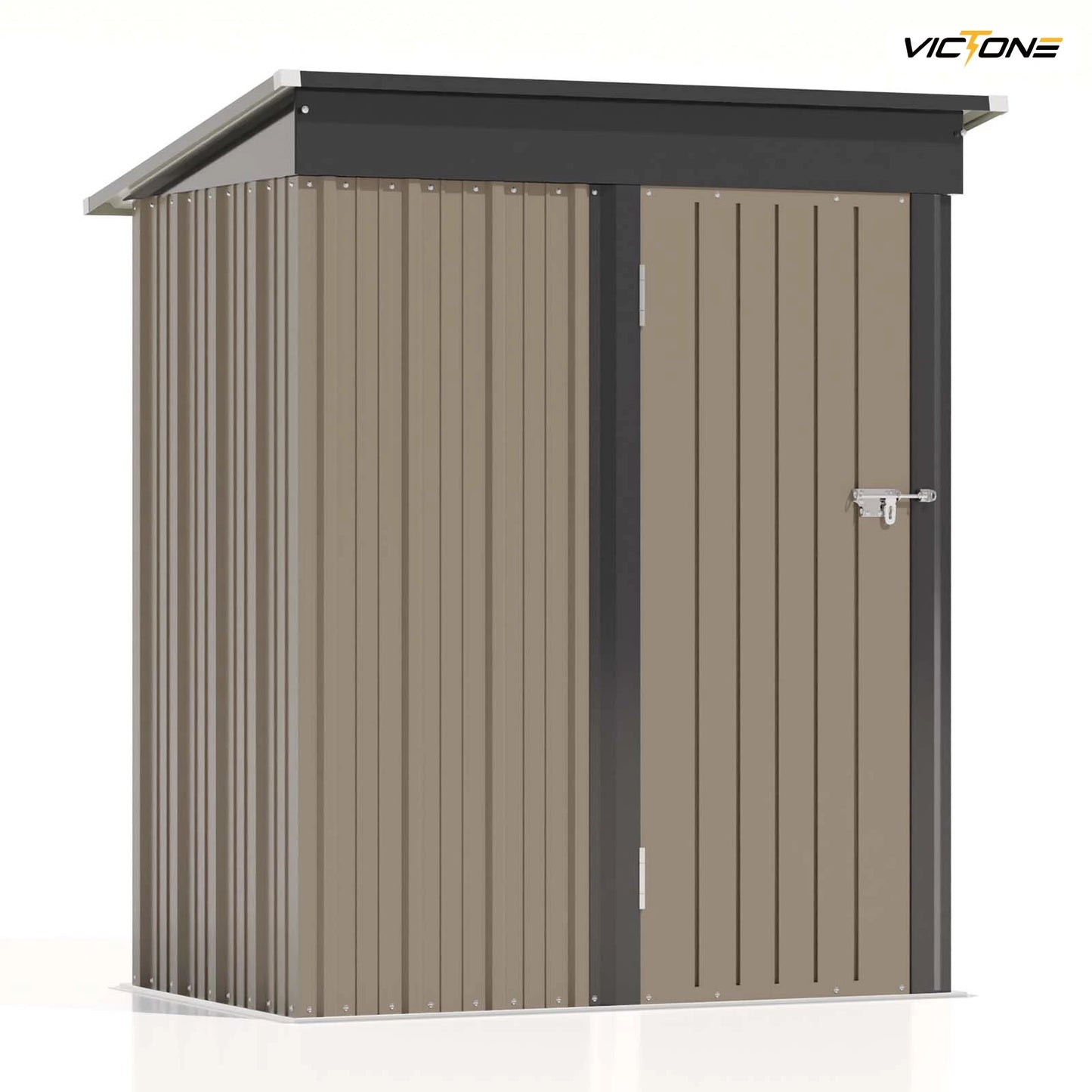 Victone Outdoor Storage Shed Sloped Roof Lockable Tool Shed