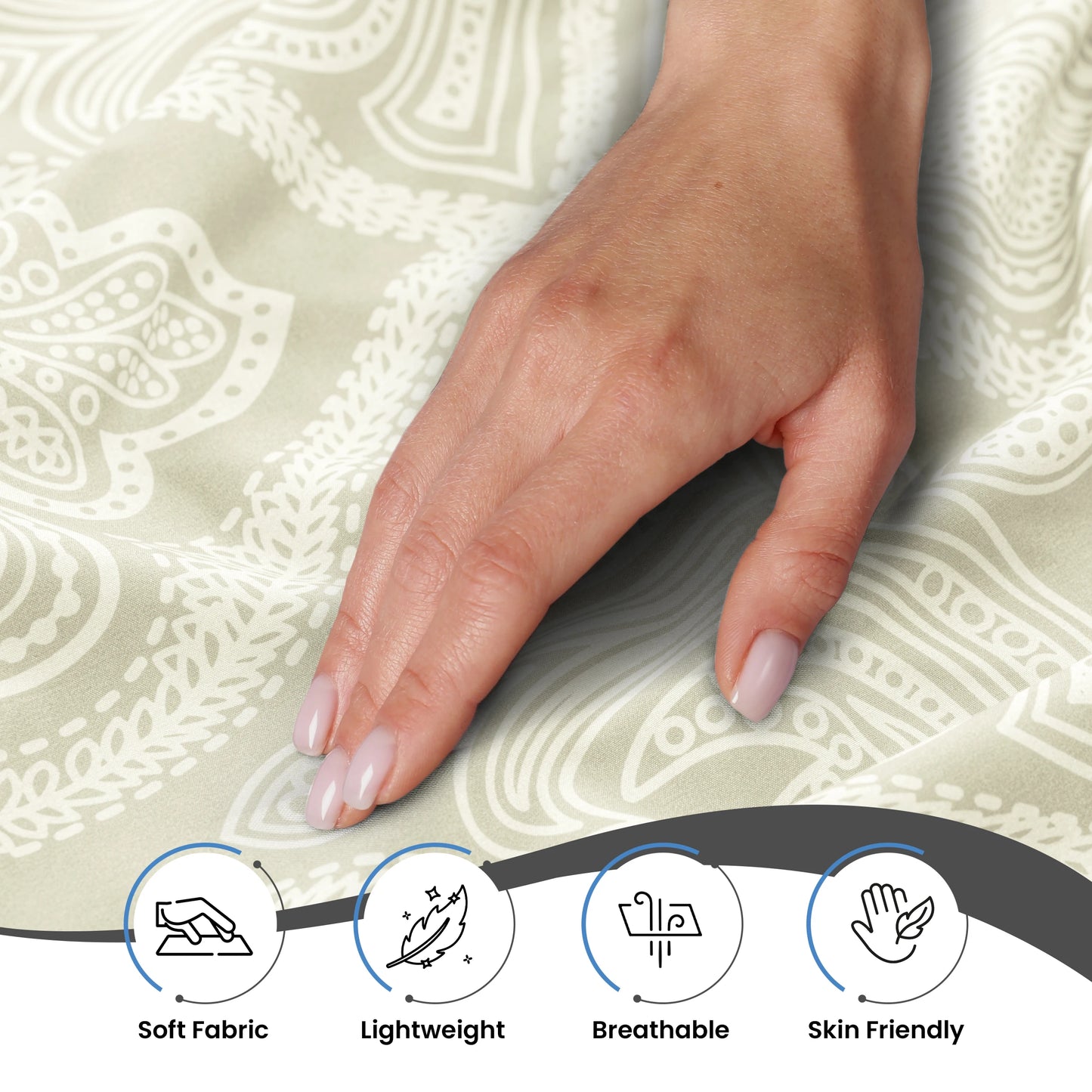 LDC Lux Decor Collection Paisley Microfiber Sheet Set