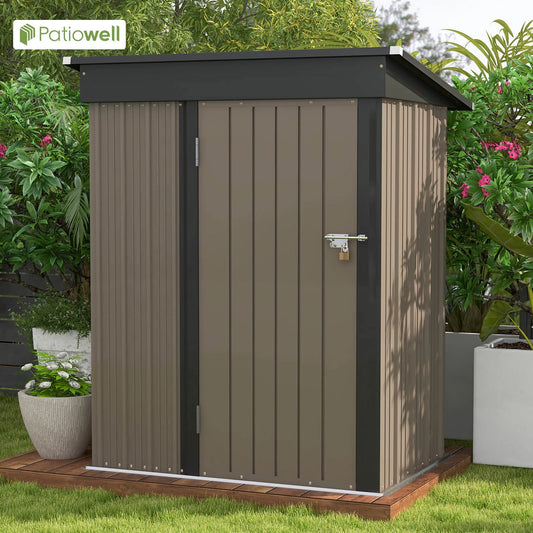 Victone Outdoor Storage Shed Sloped Roof Lockable Tool Shed