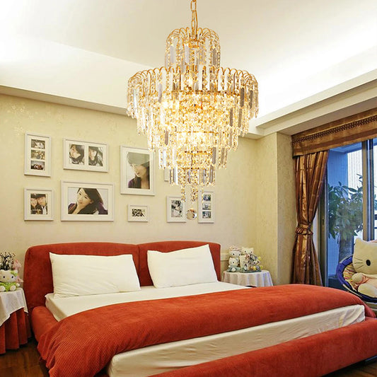Elegant Modern Ceiling Light K9 Crystal Chandelier Pendant