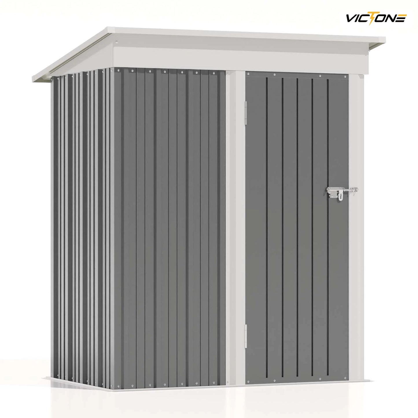Victone Outdoor Storage Shed Sloped Roof Lockable Tool Shed