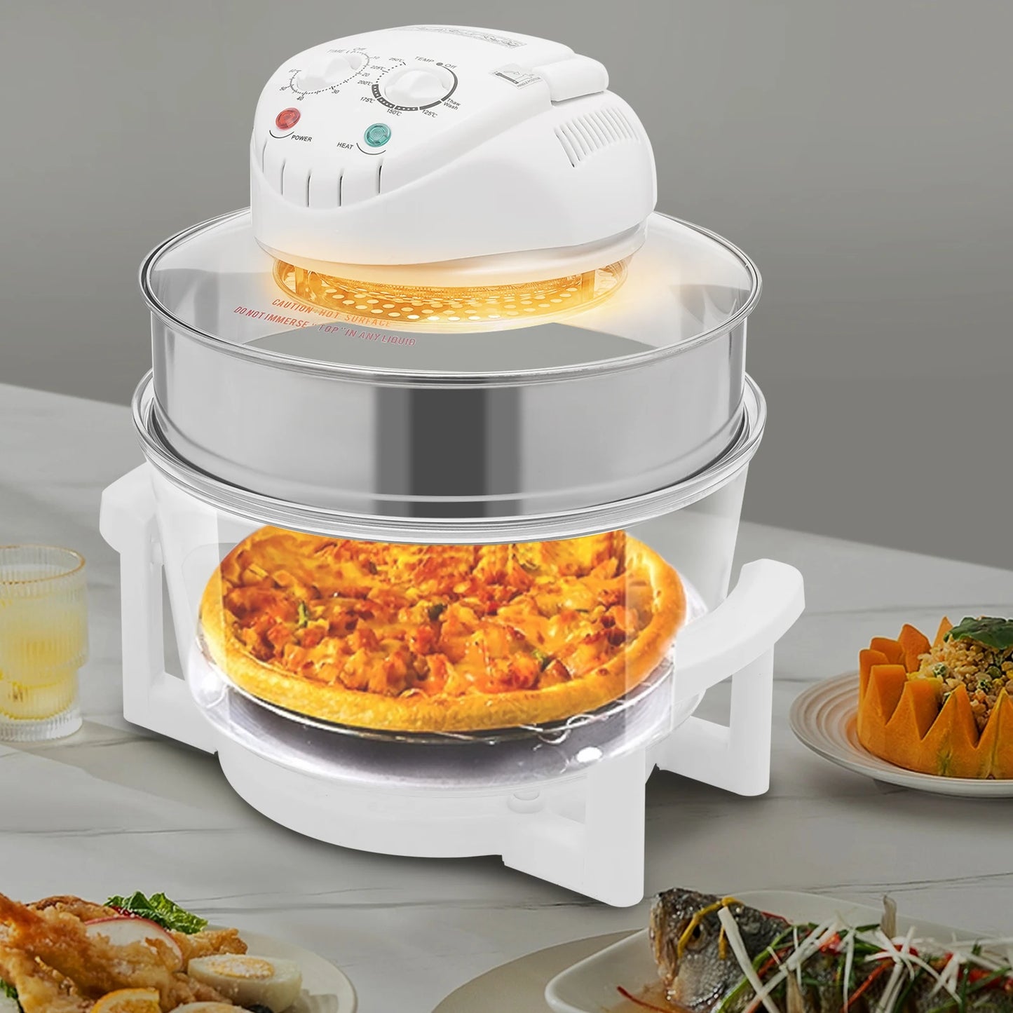 Visual Air Fryer 1200 To 1400 Watts With Grill Rack