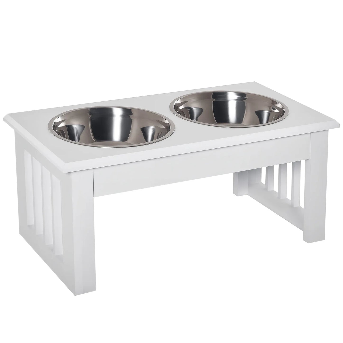 Aosom LLC Elevated Dog Bowl Stand With Stainless Steel Bowls