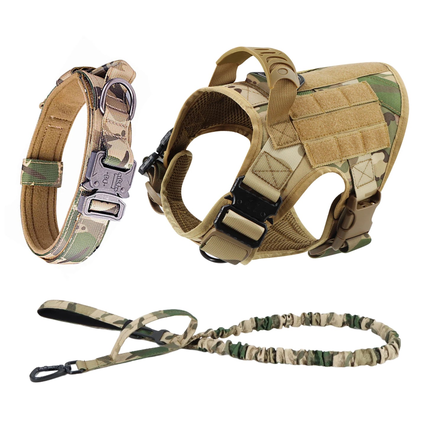 PETRAVELCN Padded Vest Harness Leash For German Shepherd Malinois