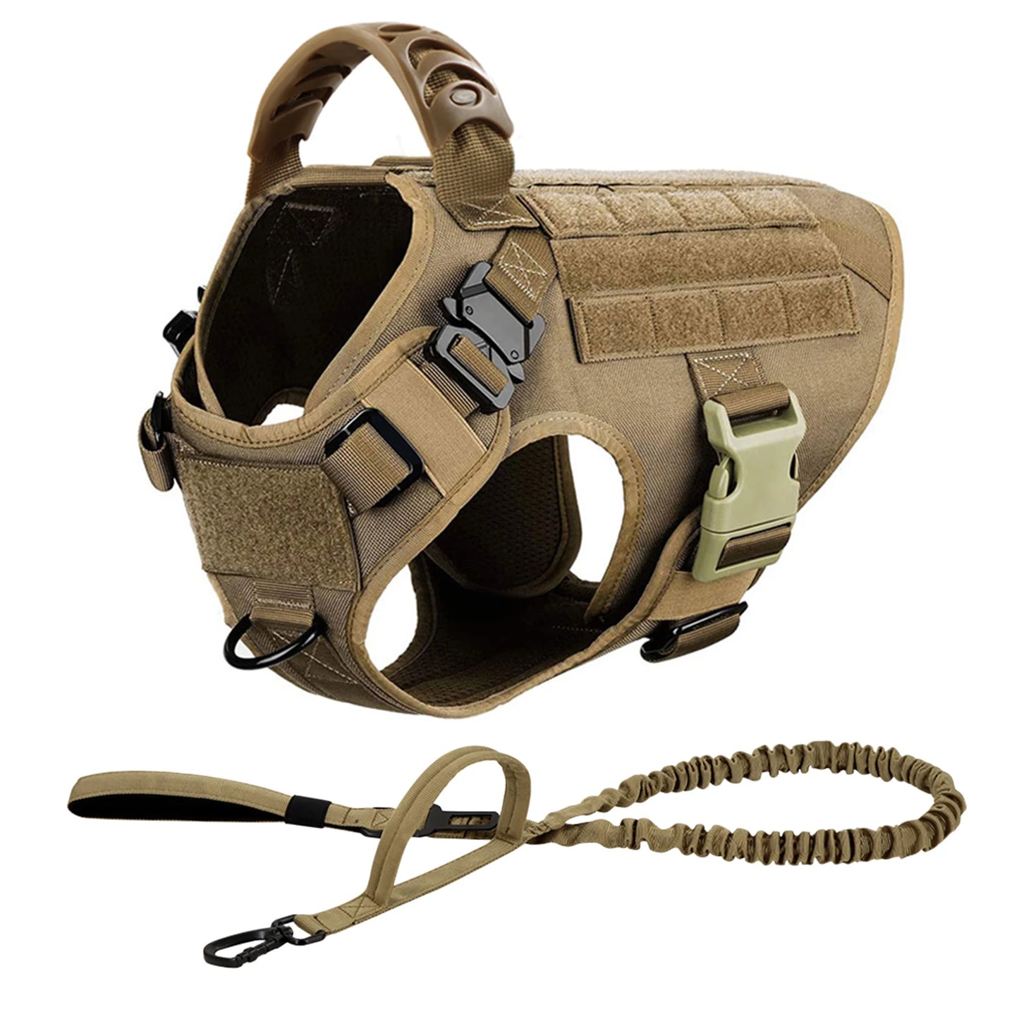 PETRAVELCN Padded Vest Harness Leash For German Shepherd Malinois