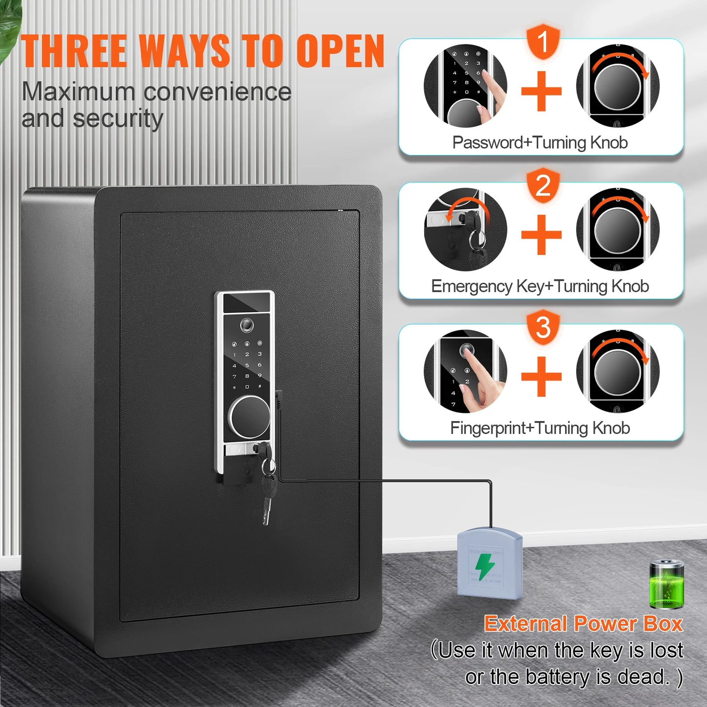 SucceBuy Electric Safe With Fingerprint And Digital Security