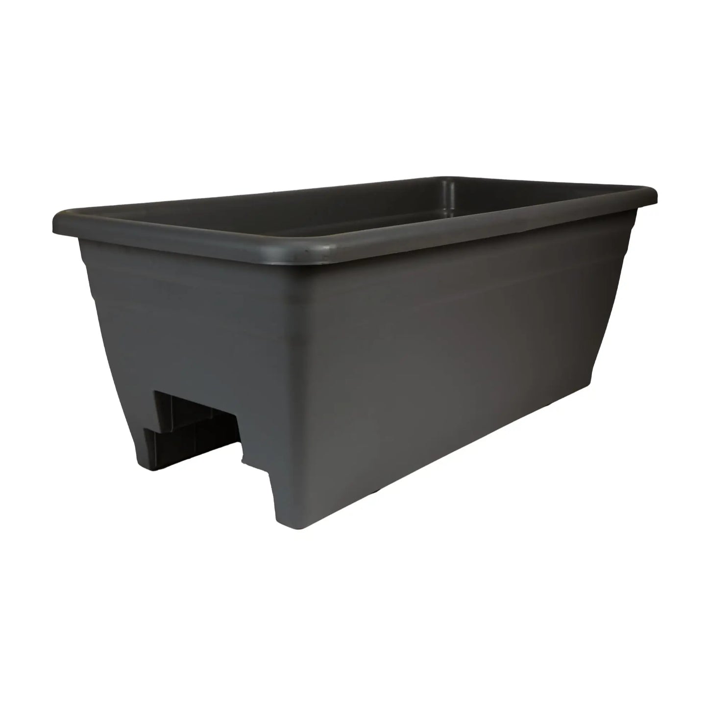 Deck Rail Planter Box With Drainage Plug Lightweight UV Resistant