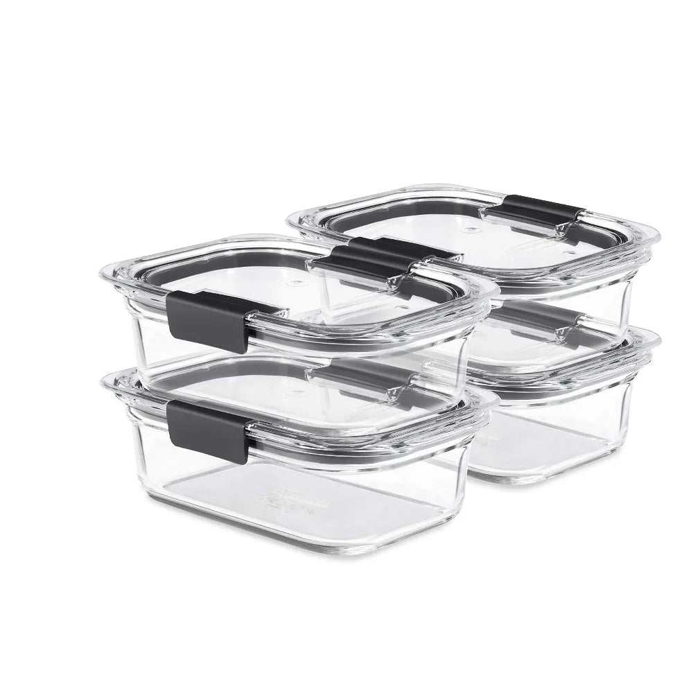 Brilliance Glass Food Storage Containers 4 Pack Leak Proof