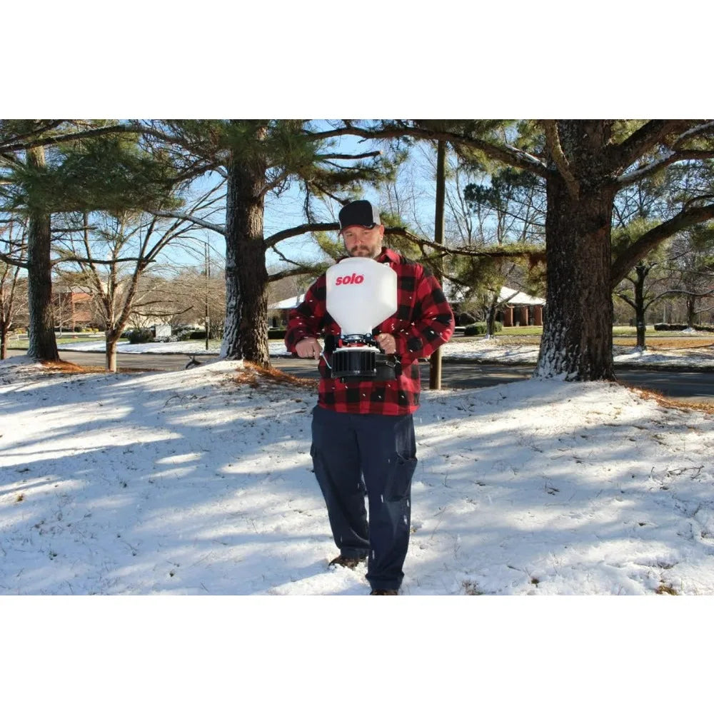 SOLO 421S 20lb Portable Chest Mount Spreader for Lawn Care