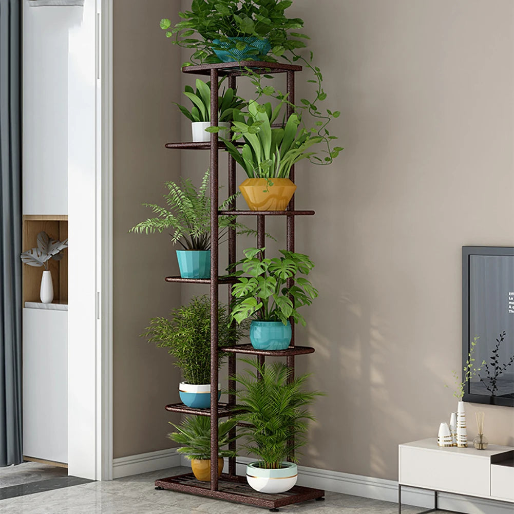 TWISTER.CK Garden Plant Stand Metal Tiered Display Rack Outdoor