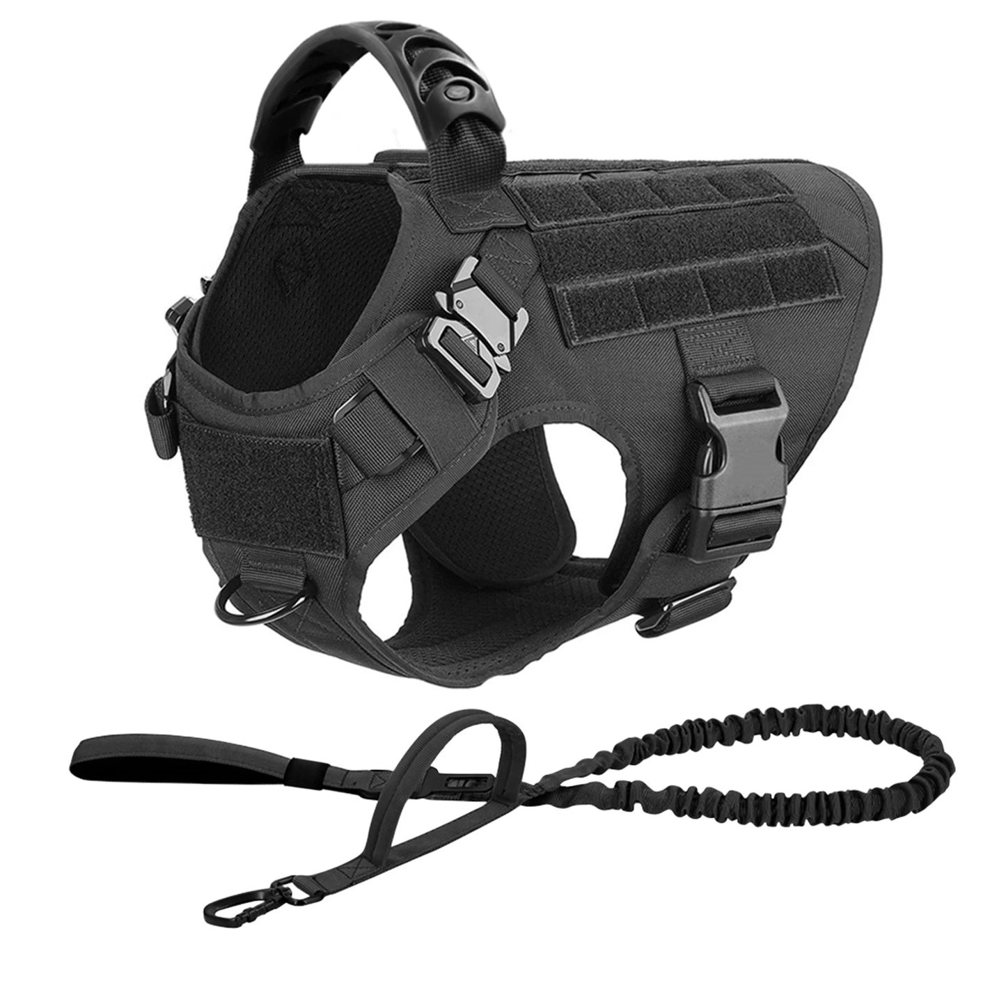 PETRAVELCN Padded Vest Harness Leash For German Shepherd Malinois