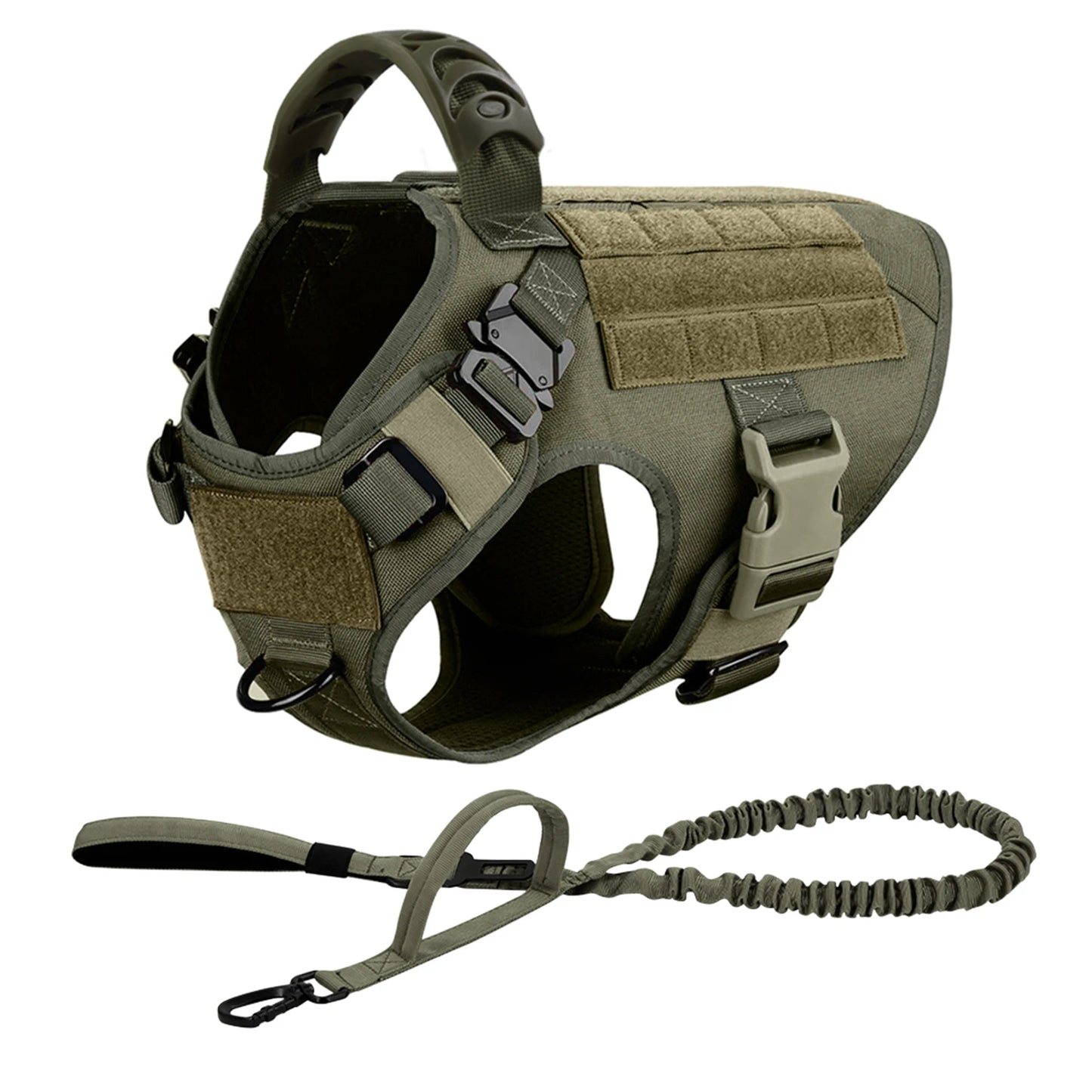 PETRAVELCN Padded Vest Harness Leash For German Shepherd Malinois