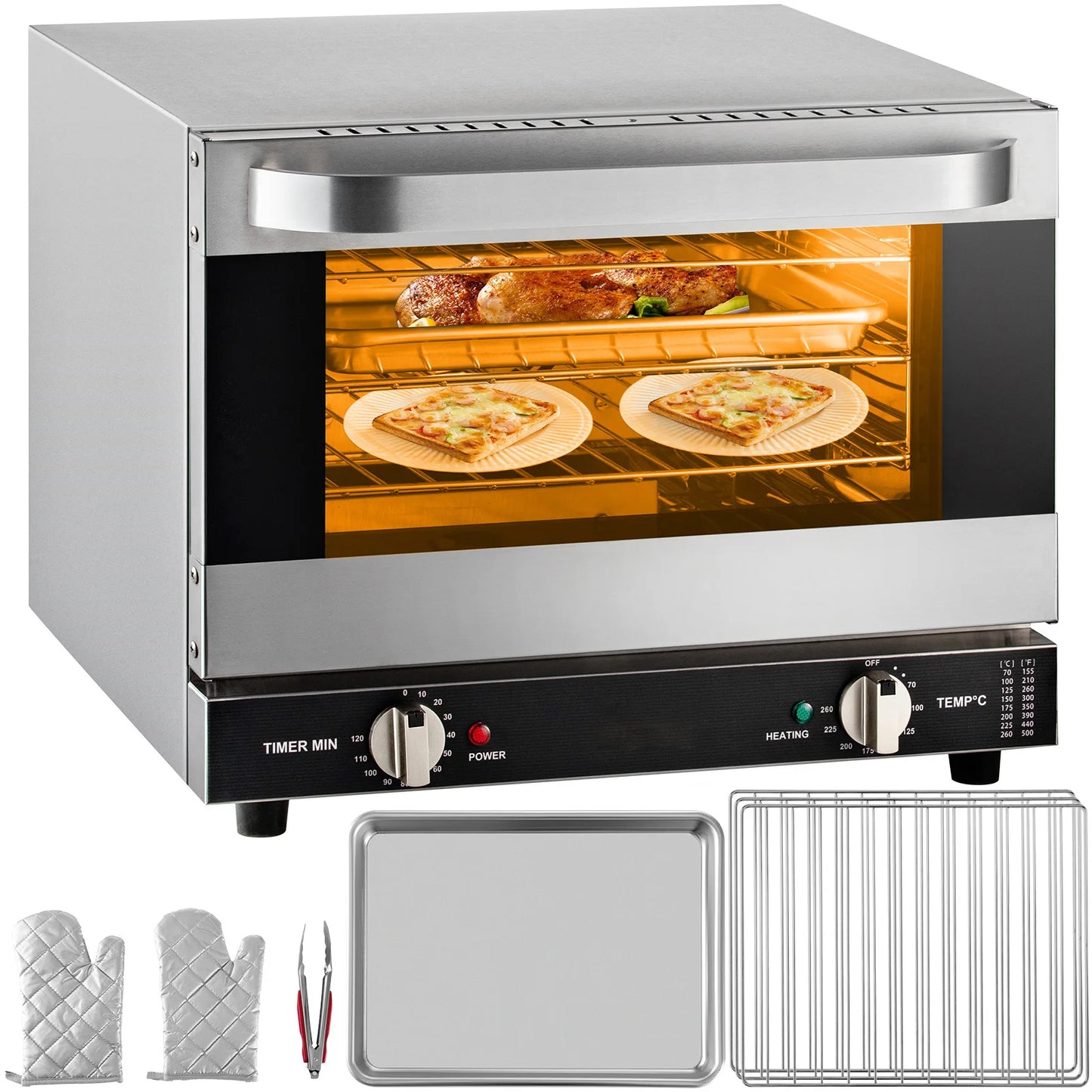 SucceBuy Commercial Convection Countertop Oven For Pizzas And Breads
