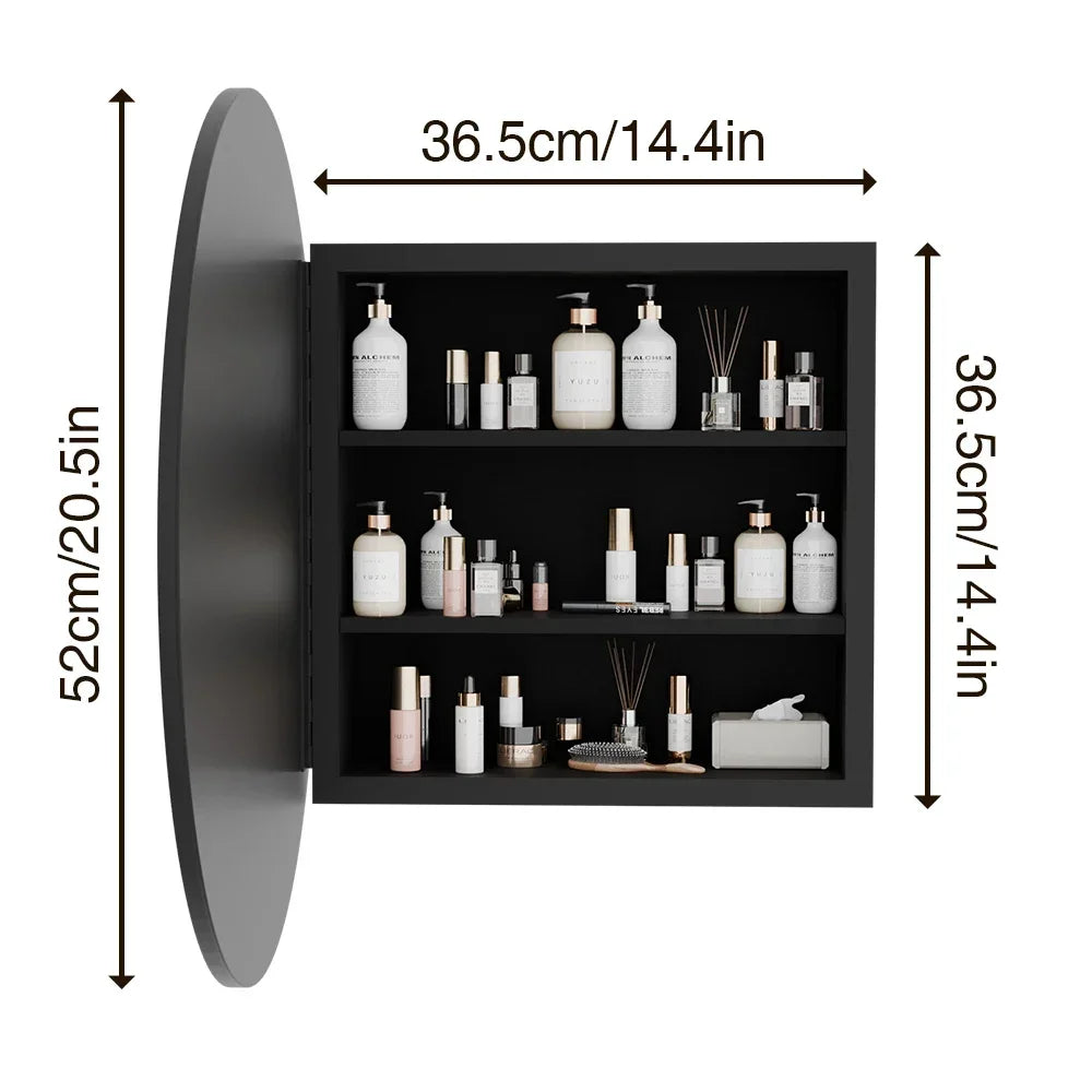 Bathroom Medicine Cabinet With Mirror Wall Mounted Adjustable Shelves