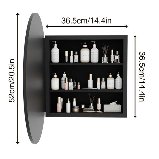 Bathroom Medicine Cabinet With Mirror Wall Mounted Adjustable Shelves