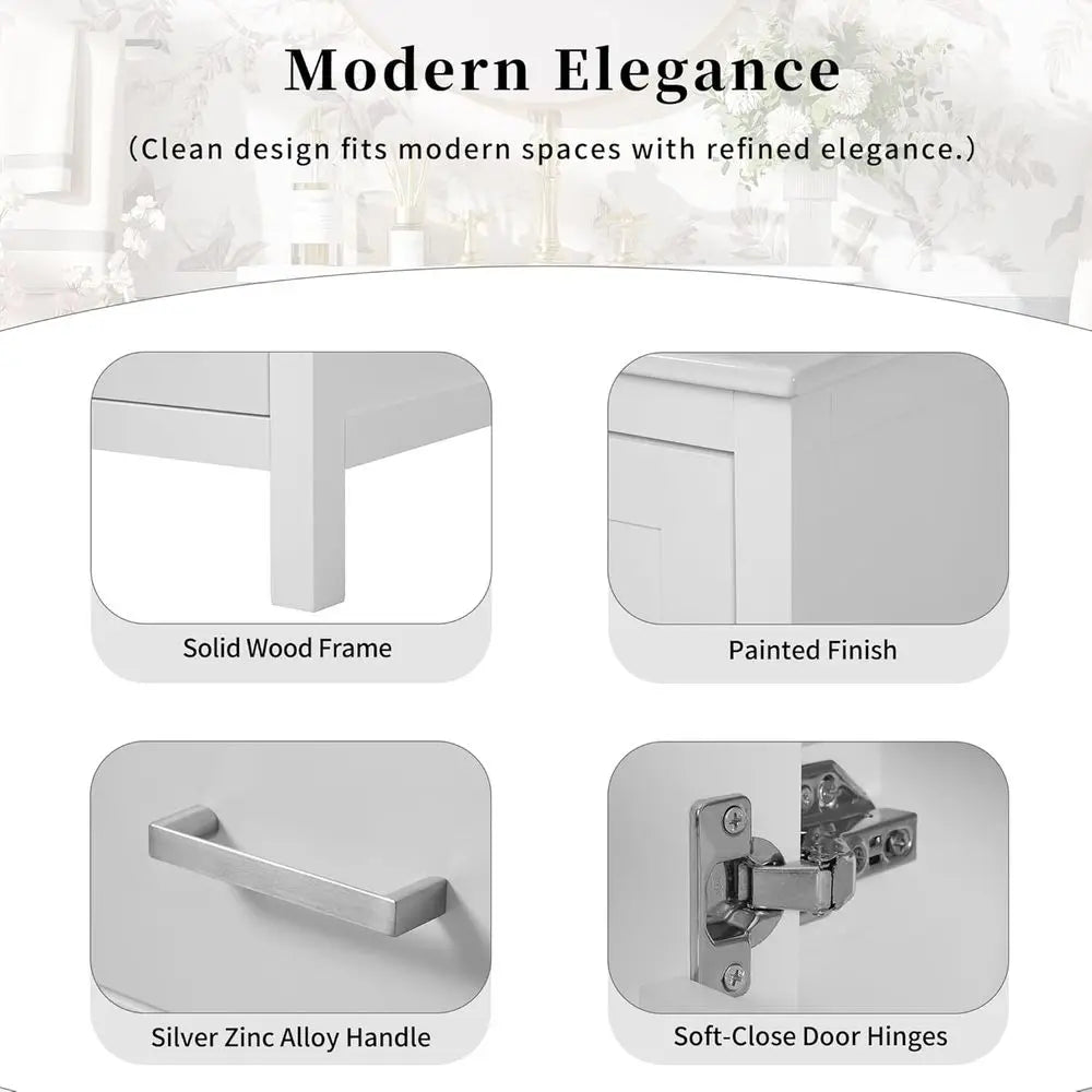 Bathroom Vanity Set With Sink And Soft Close Doors