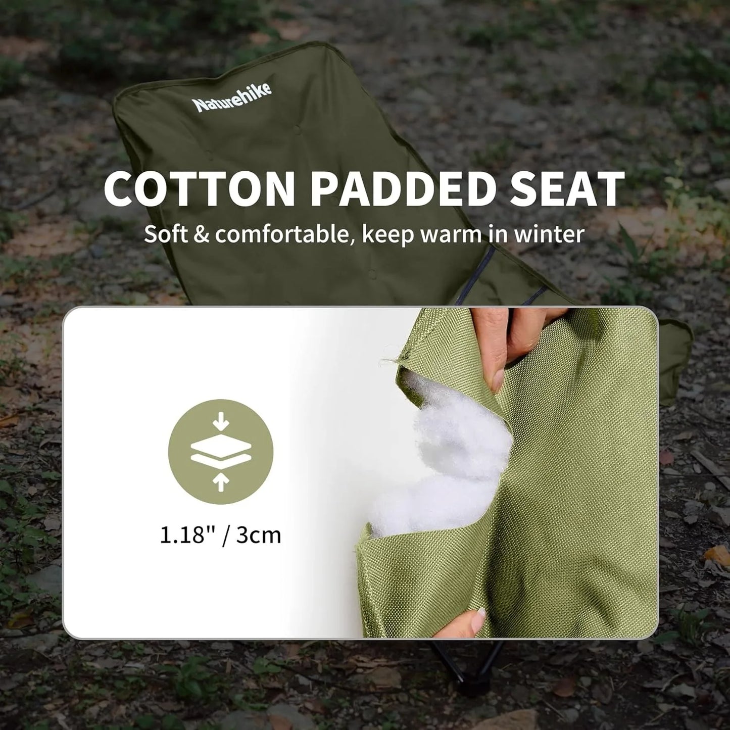 Naturehike High Back Moon Chair For Camping And Outdoor Leisure
