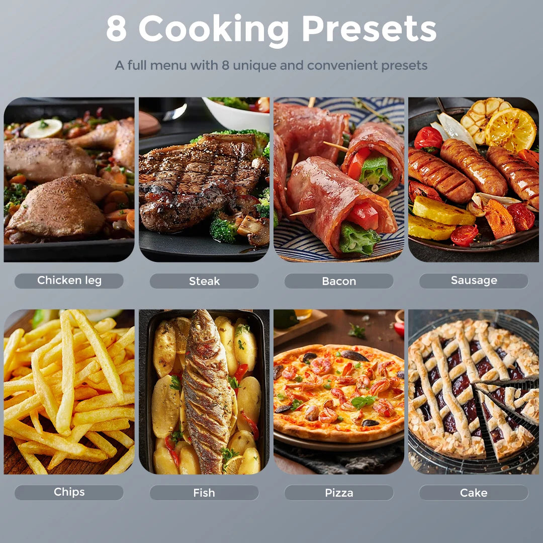 Sejoy 8-in-1 Air Fryer Oven Oilless Cooker For Roast Bake