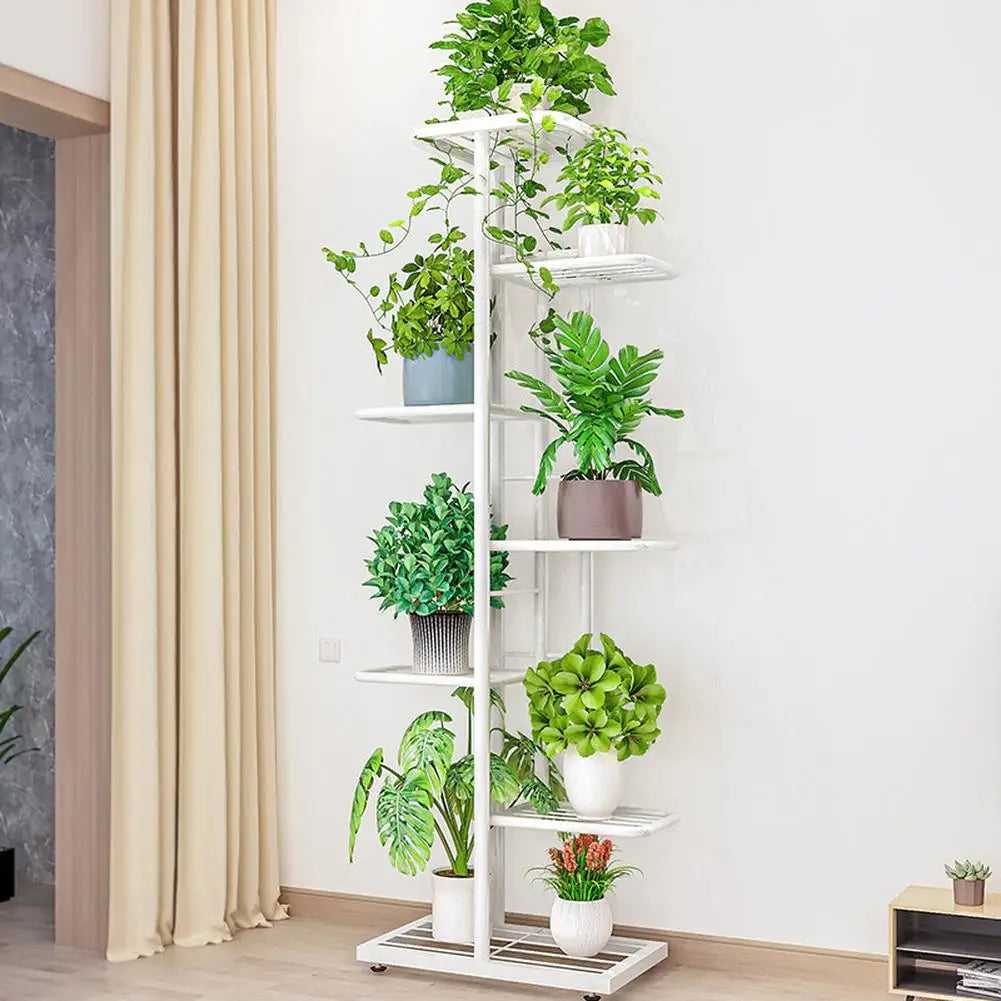 TWISTER.CK Garden Plant Stand Metal Tiered Display Rack Outdoor