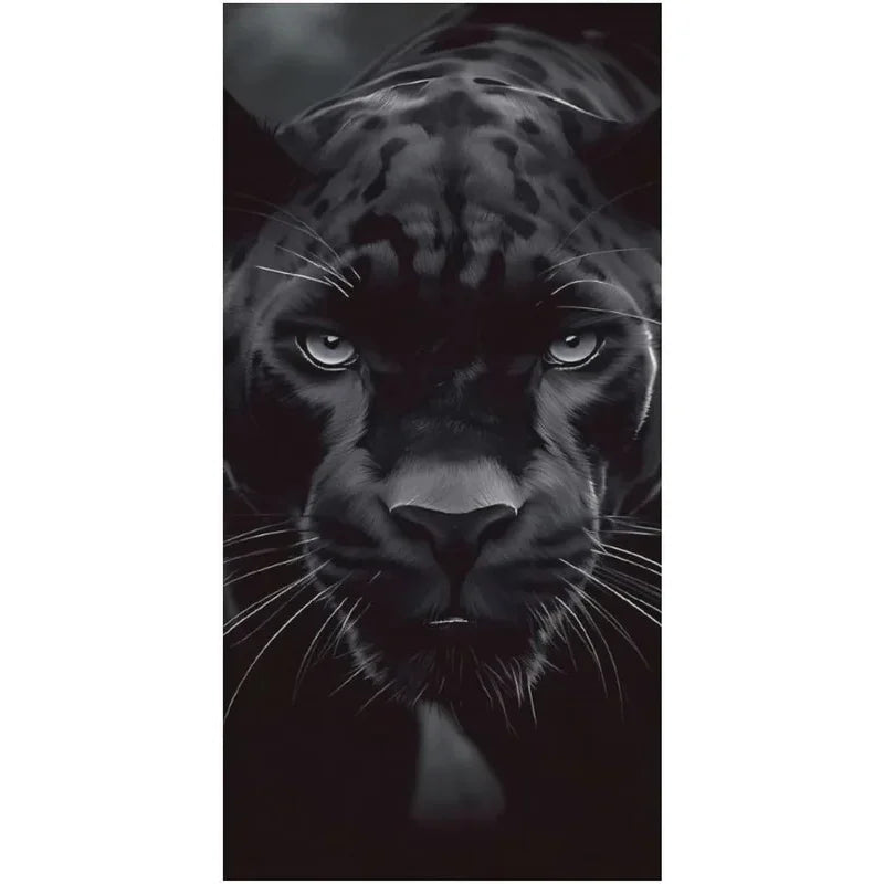 Panther Print Beach Towel Lightweight Quick Dry Microfiber