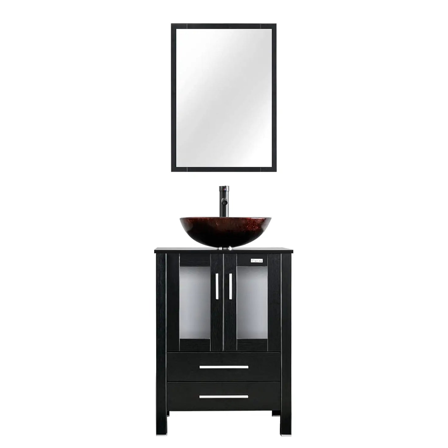 XIAOLANG Modern Bathroom Vanity With Cabinet And Glass Boat Vessel Sink