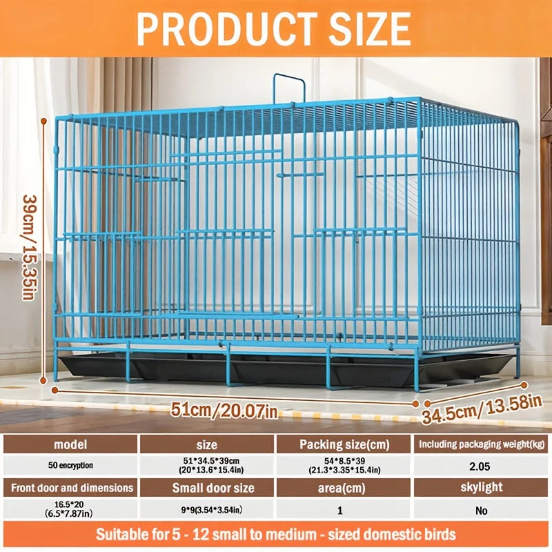Collapsible Escape Resistant Bird Enclosure For Pigeons And Parrots