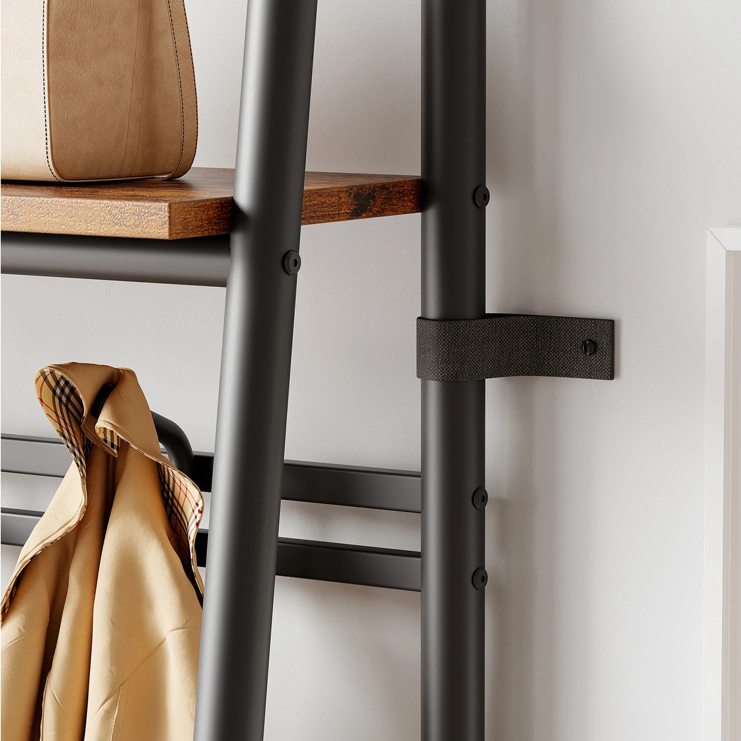 TWISTER.CK 4-In-1 Coat Rack Shoe Bench Hall Tree With Storage