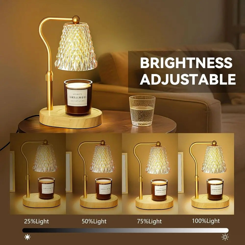Candle Warmer Lamp With Timer Dimmer Height Adjustable Wax Melts