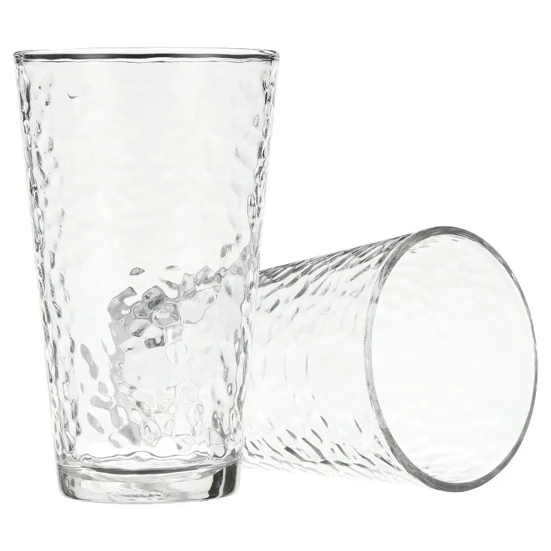 Vintage Frost Glass Drinkware Set Eight Piece for Entertaining