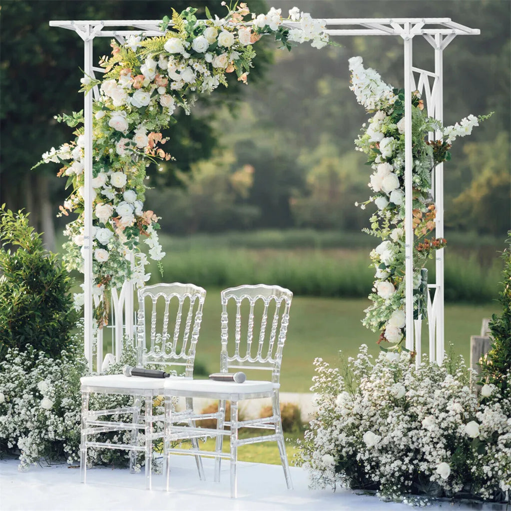 Iron Garden Arch Trellis For Outdoor Weddings And Pergolas