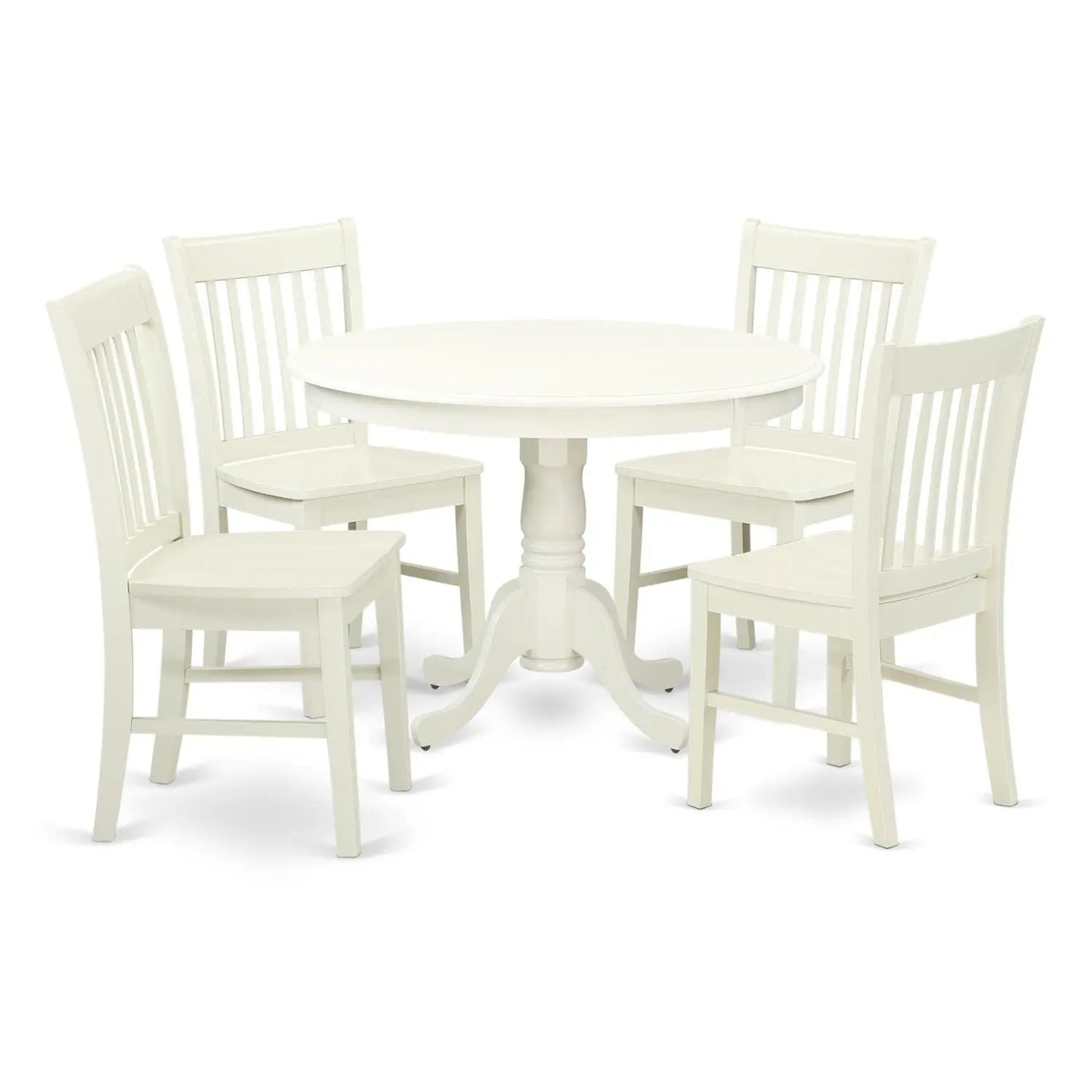 Round Pedestal Dining Table Set For Four