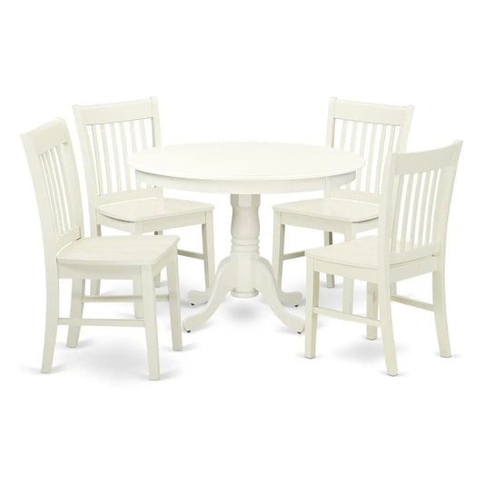 Round Pedestal Dining Table Set For Four