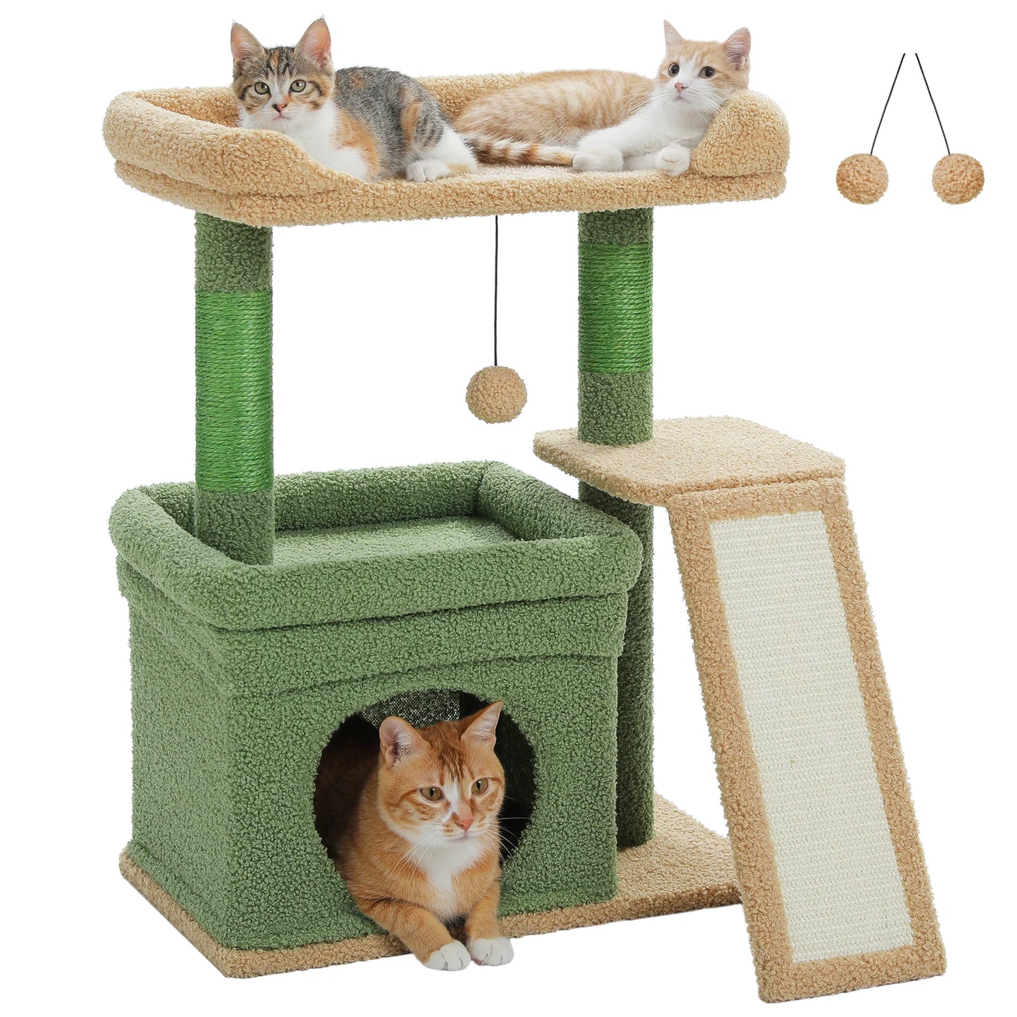 PAWZ Road Cat Tree Tower With Sisal Scratching Post