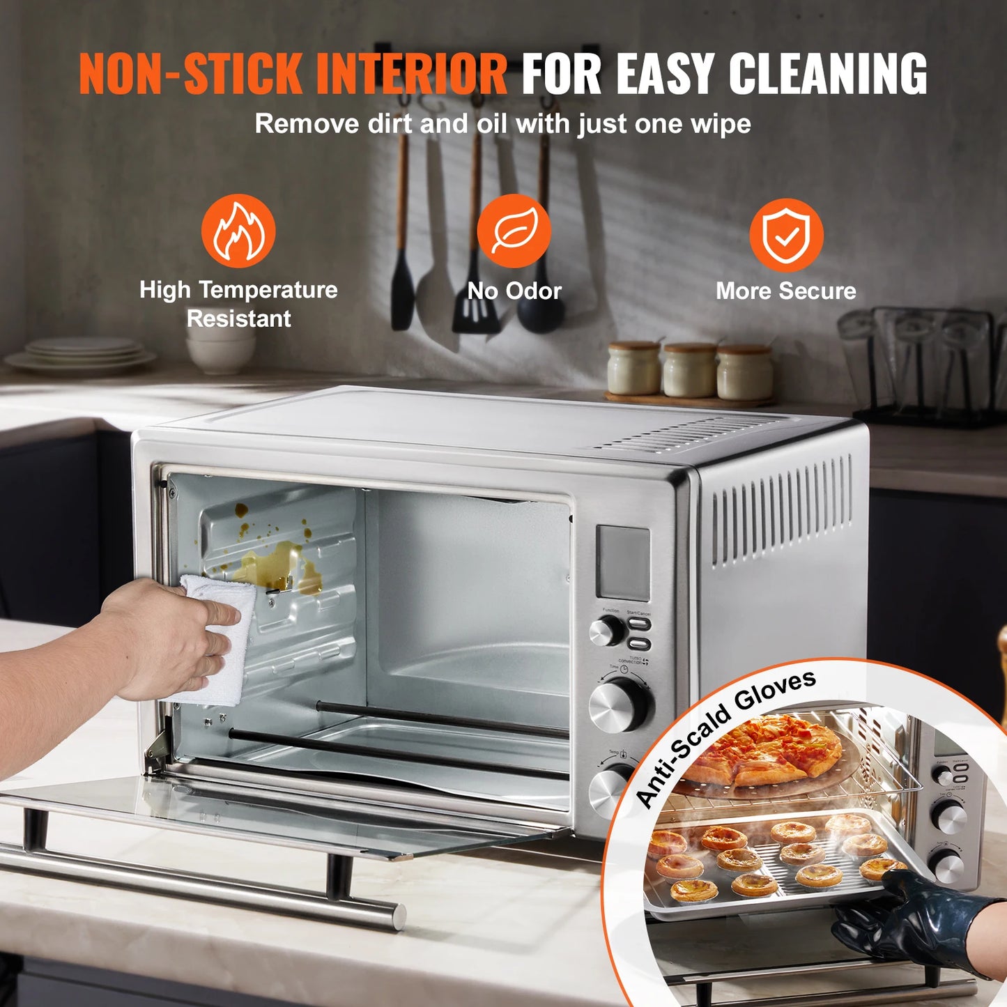 SucceBuy 13-In-1 Air Fryer Toaster Oven Convection