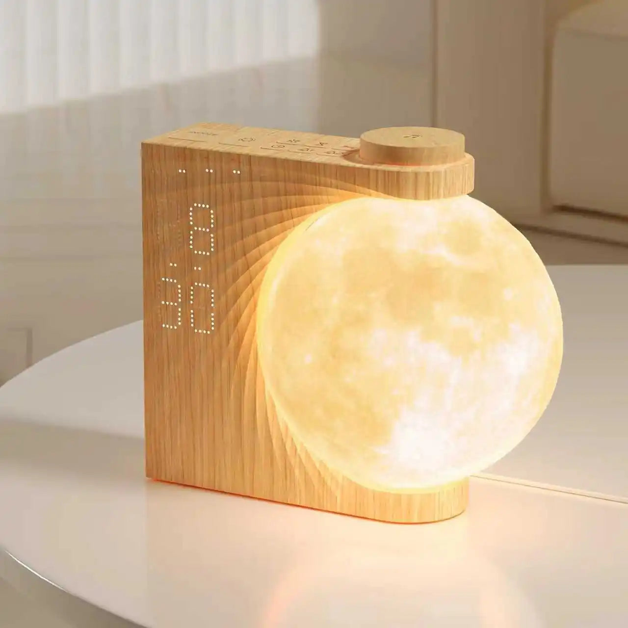 RETEYUNG Sunrise Alarm Clock For Heavy Sleepers With Moon Light