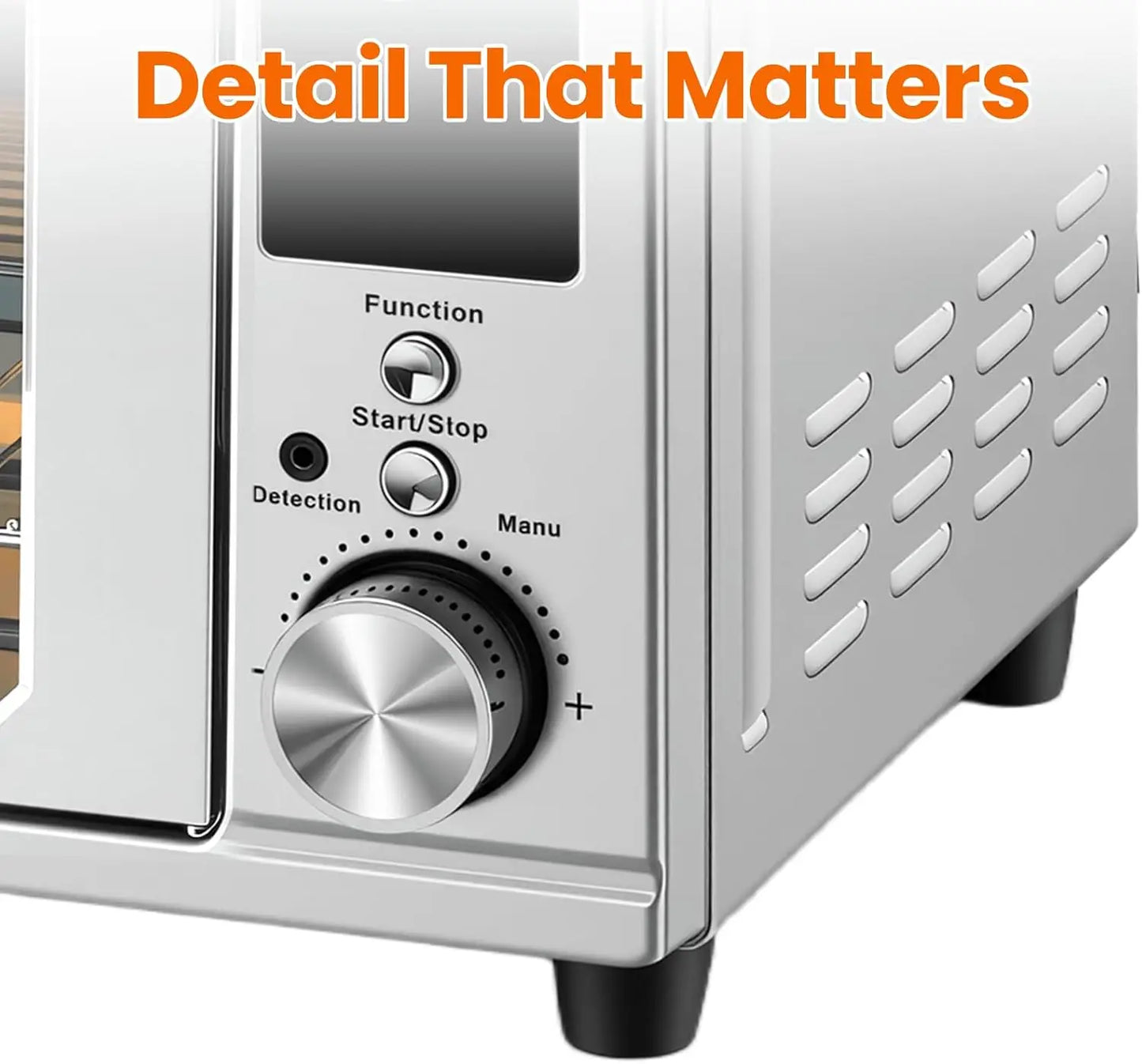 Air Fryer Toaster Oven Combo With Dual Door Design