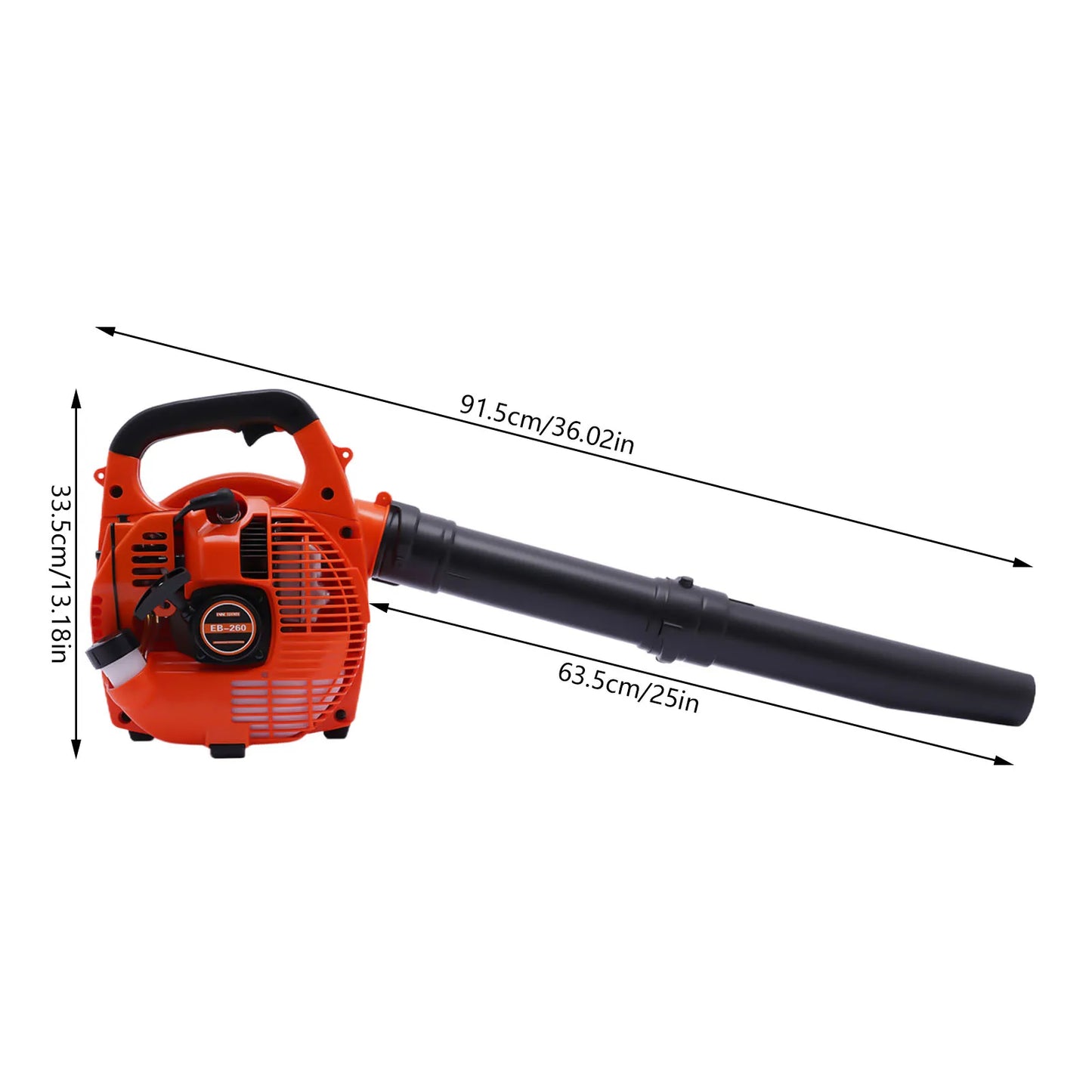 Gas Leaf Blower 2 Stroke 25.4cc Handheld Commercial Tool