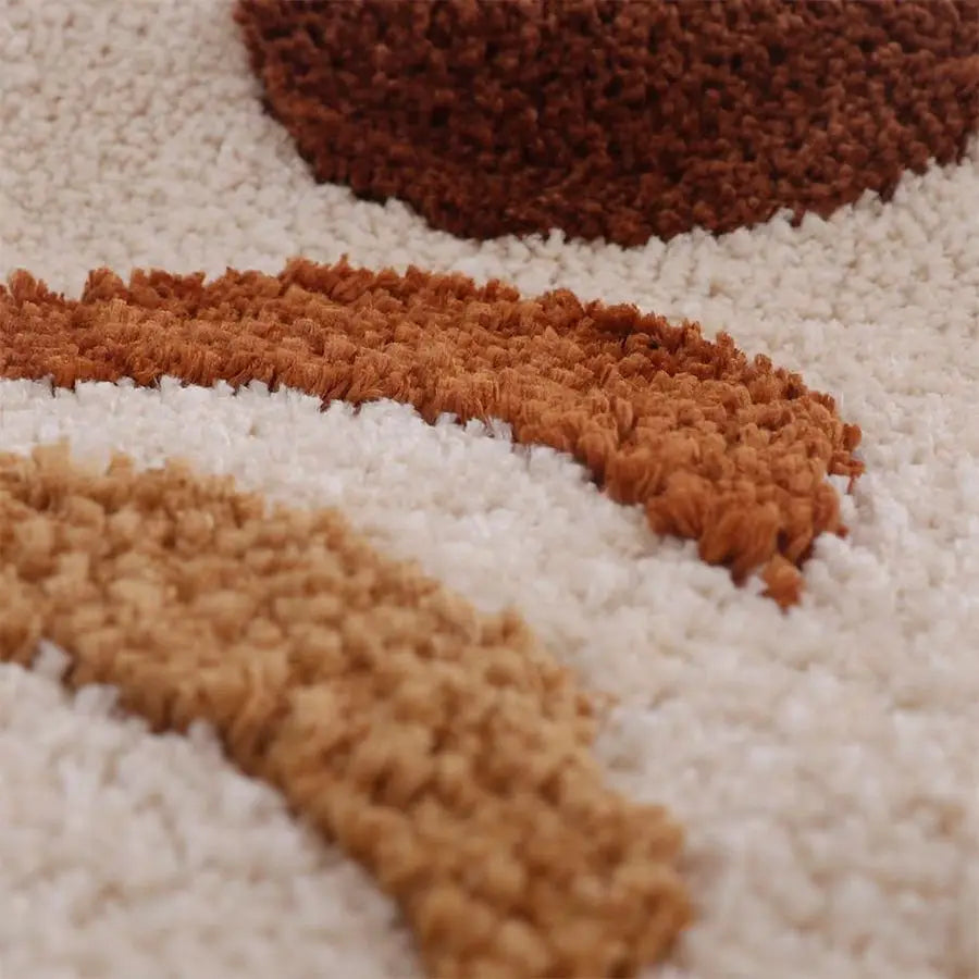 Boho 3-Piece Bath Rug Set Non-Slip Microfiber Moon Phases