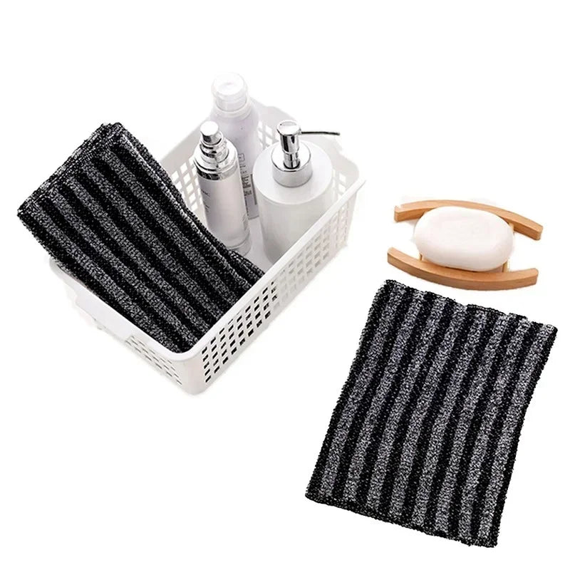 Japanese Rubbing Washcloth Back Scrubber Nylon Towel Brush Exfoliating Bath
