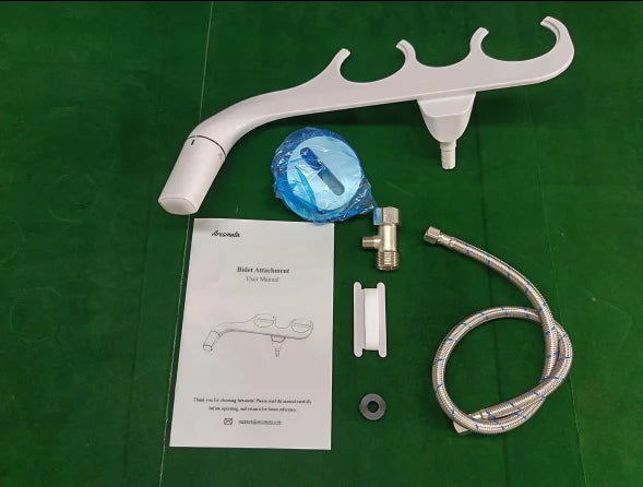 Ultra Slim Bidet Attachment With Dual Nozzle For Toilets