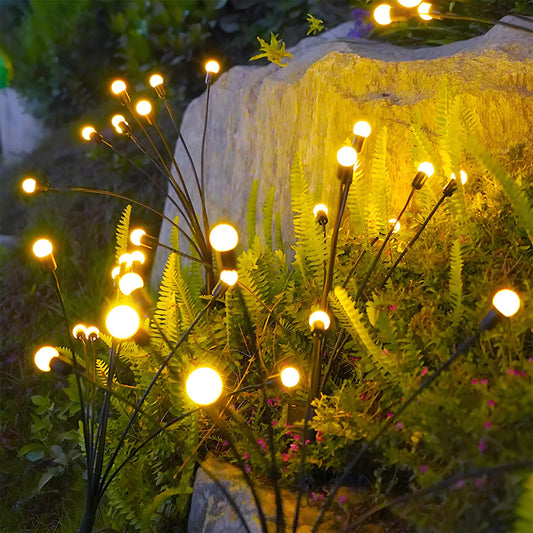 Solar Firefly LED Garden Lights Waterproof Outdoor Decor