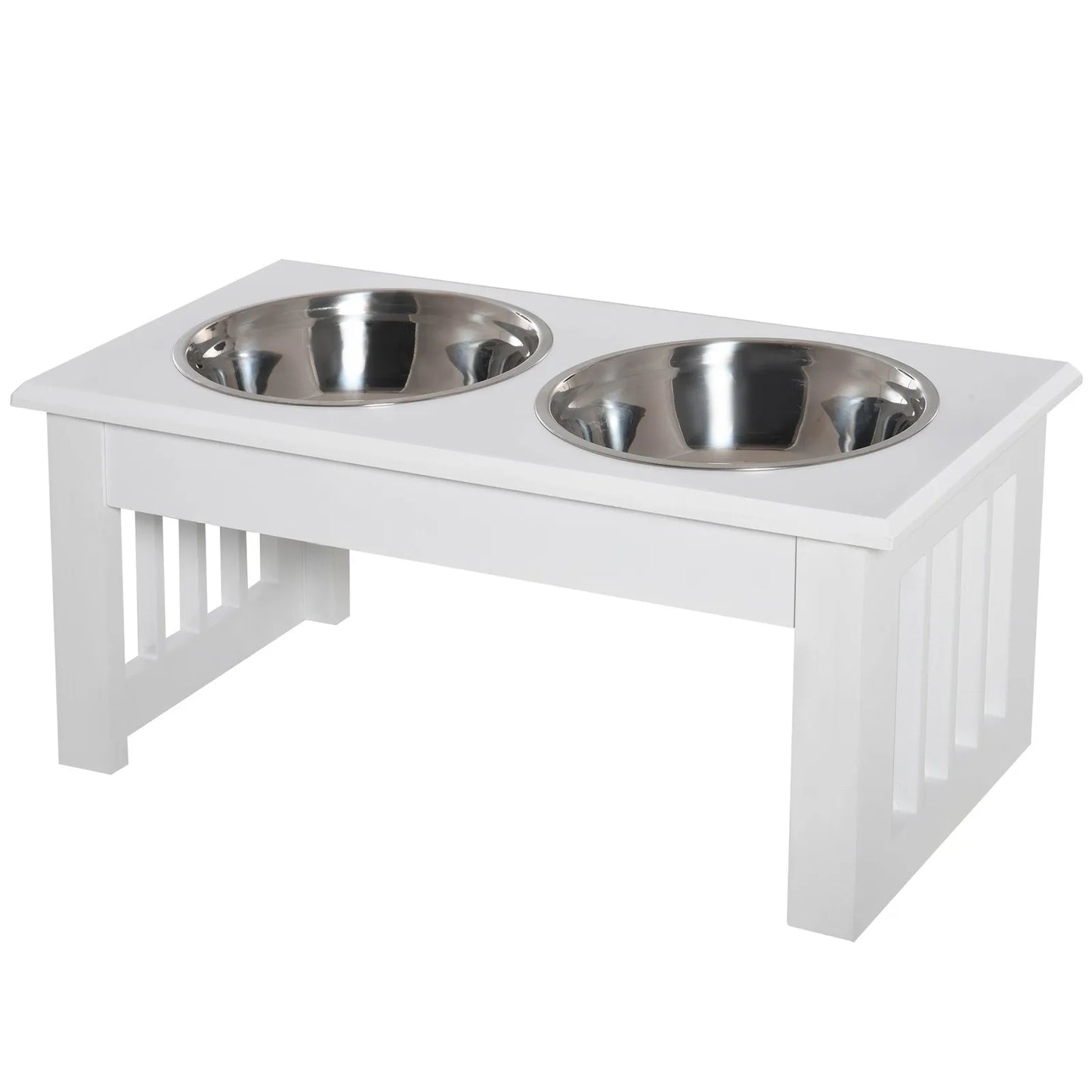 Aosom LLC Elevated Dog Bowl Stand With Stainless Steel Bowls